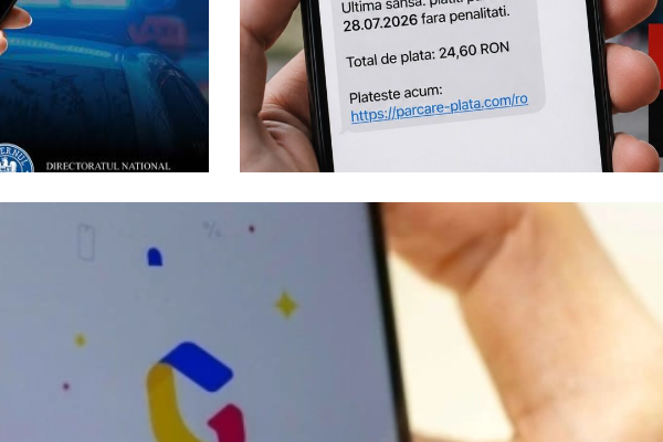 DNSC avertizează asupra unei campanii de mesaje frauduloase cu amenzi false de parcare și de viteză, transmise în numele Ghișeul.ro
