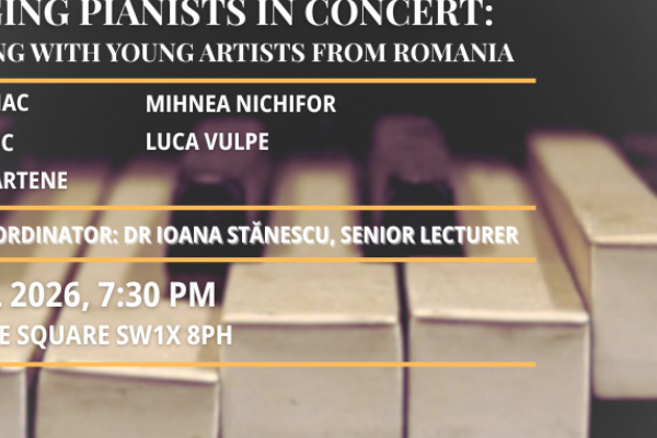 O nouă generație de pianiști români la ICR Londra