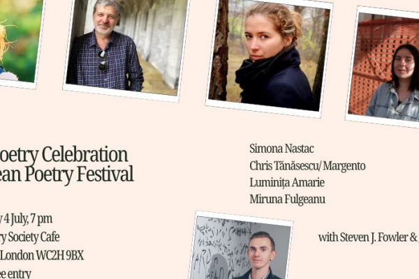 Poezia românească, în prim-plan la Londra: seară dedicată la Festivalul European de Poezie