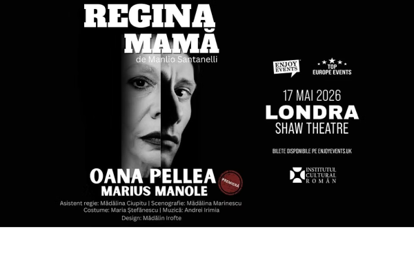 Oana Pellea și Marius Manole revin la Londra cu „Regina Mamăˮ