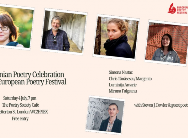 Poezia românească, în prim-plan la Londra: seară dedicată la Festivalul European de Poezie