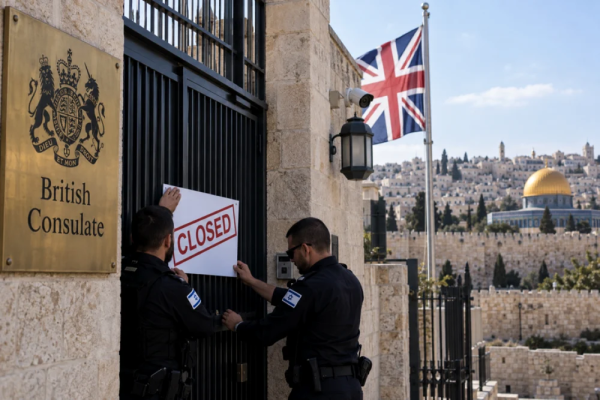 Marea Britanie ar putea expulza diplomați israelieni dacă Israelul închide consulatul din Ierusalimul de Est