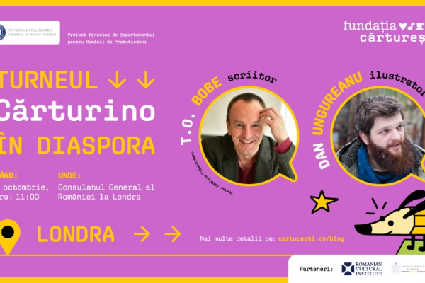 Turneul european „Cărturino în diaspora” ajunge la Londra pentru a celebra literatura pentru copii