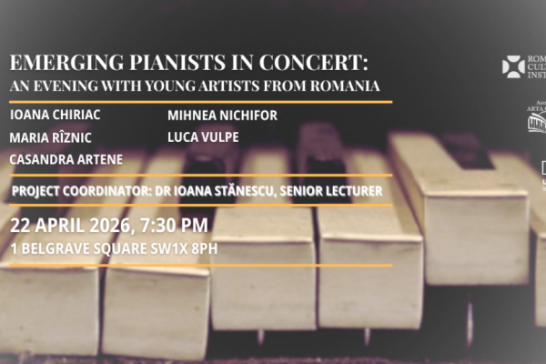 O nouă generație de pianiști români la ICR Londra