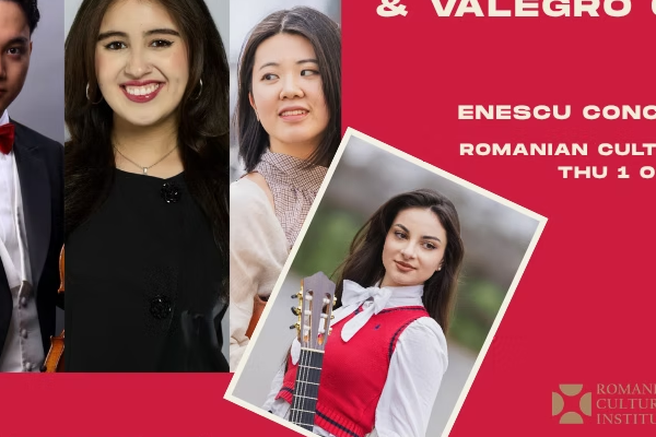Alexandra Păceană și Cvartetul Valegro deschid cea de-a XX-a stagiune a Seriei de Concerte Enescu de la ICR Londra și stagiunea London Chamber Music Society