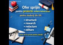 Ofer suport pentru scrierea de proiecte la universitati UK