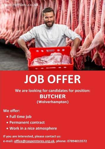 LOOKING FOR BUTCHER