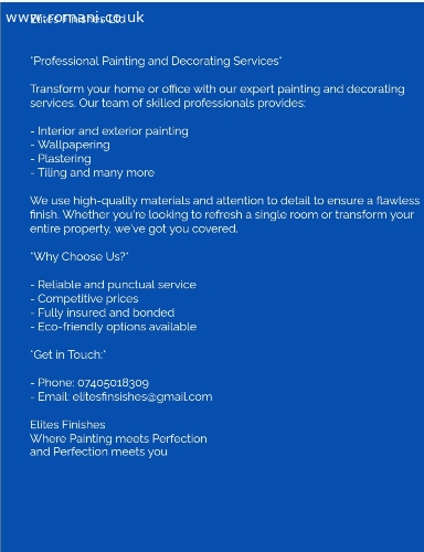 Professional Painting Services