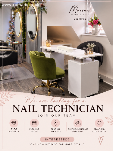 Spre închiriere spațiu pentru NAIL TECHNICIAN Uxbridge