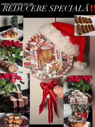 Vând prăjituri de casă și buchete candy