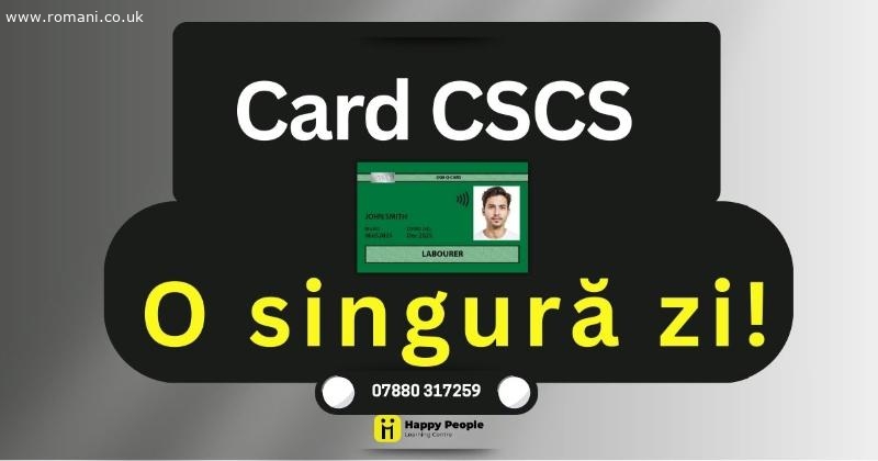 Vrei să afli cum poți obține cardul verde CSCS in doar 1 zi?