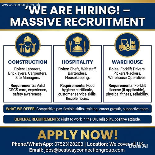 WE ARE HIRING! – MASSIVE RECRUITMENT